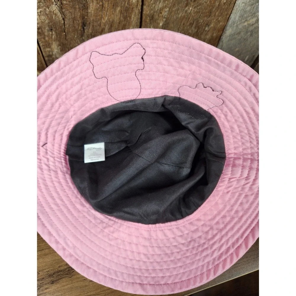 Ed Hardy Bucket Hat Pink Love Kills Slowly Y2K